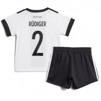 Fotbalové Dres Německo Antonio Rudiger #2 Dětské Domácí MS 2022 Krátký Rukáv (+ trenýrky)